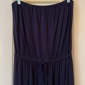 J Crew strapless maxi dress